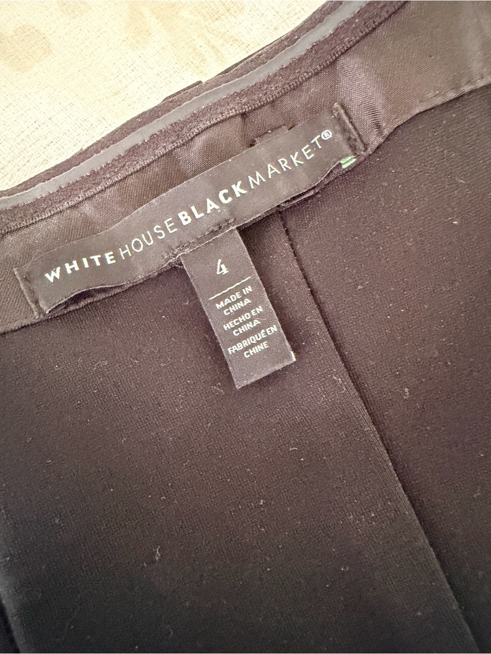 White House Black Market Black Strapless Peplum Bustier Crop Top -Black. Size 4 - Picture 4 of 6